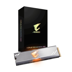 512GB Gigabyte Aorus RGB M.2 PCI Express 3.0 3D TLC NVMe Internal Solid State Drive