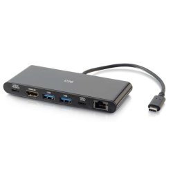 C2G Wired 5-Port USB3.2 Gen 1 Type C Hub - Black