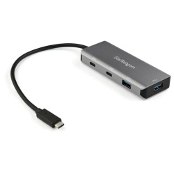 StarTech 4-Port USB-C with USB-A Hub - Black, Grey