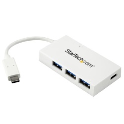 StarTech 4-Port USB C with USB-A Hub - White