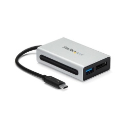 StarTech Thunderbolt 3 to eSATA Adapter with 1-Port USB Type A Hub - Black, Silver