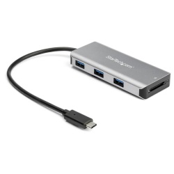 StarTech 3-Port USB-C Hub with SD Card Reader