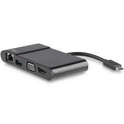 StarTech USB Type-C Multiport Adapter Travel Laptop Dock - Black