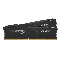 16GB Kingston HyperX Fury PC4-28800 3600MHz 1.35V CL17 Unbuffered Non ECC DDR4 Dual Memory Kit (2 x 8GB) - Black