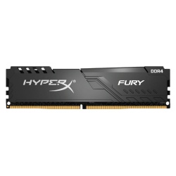 16GB Kingston HyperX Fury PC4-27700 3466MHz CL17 1.35V Unbuffered Non-ECC DDR4 Memory Module (1 x 16GB) - Black