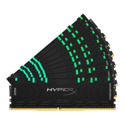 256GB Kingston HyperX Predator RGB PC4-25600 3200MHz 1.35V CL16 Unbuffered Non-ECC DDR4 Octuple Memory Kit (8 x 32GB) - Black