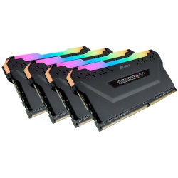 128GB Corsair Vengeance RGB Pro PC4-28800 3600MHz CL18 DDR4 Quad Memory Kit (4 x 32GB) - Black