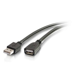 C2G 32FT USB Type-A Male to USB Type-A Female Extension Cable - Black