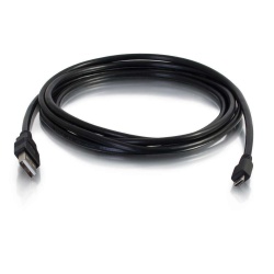 C2G 1FT USB Type-A Male to Micro USB Type-B Male Cable - Black