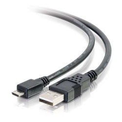 C2G 15FT USB Type-A Male to Micro USB Type-B Male Cable - Black