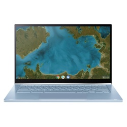 ASUS Intel Core M 8GB LPDDR3-SDRAM 14-inch 32GB Touchscreen Flip Chromebook - Blue, Silver