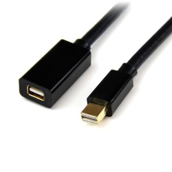 StarTech 3FT Mini DisplayPort Male to Mini DisplayPort Female Extension Cable - Black