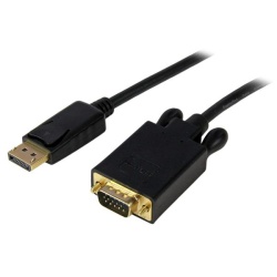 StarTech 6FT DisplayPort Male to VGA Male Cable - Black