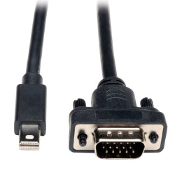 Tripp Lite 6FT Mini DisplayPort Male to VGA Male Adapter Converter Cable - Black