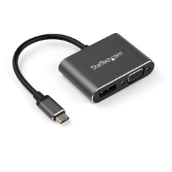 StarTech USB Type-C Male To HD-15 VGA Or DisplayPort Female Video Adapter