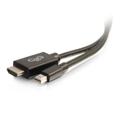 C2G 10FT Mini DisplayPort Male to HDMI Male Adapter Cable -  Black