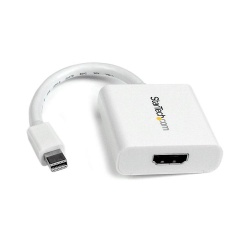 StarTech Mini DisplayPort Male To HDMI Female Video Adapter - White