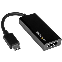 StarTech USB Type-C Male To HDMI Female Video Adapter - Black