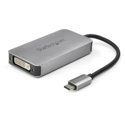 StarTech 6IN USB Type-C Male to DVI-I Female Video Adapter Converter - Space Gray