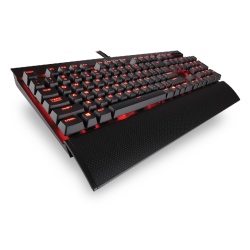 Corsair Lux K70 Red LED Cherry MX Gaming Keyboard - Black