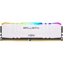 8GB Crucial Ballistix RGB 3000MHz PC4-24000 CL15 1.35V DDR4 Memory Module - White