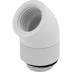 Corsair Hydro X Series 45° Hardware Cooling Accessory Rotary Adapter - White, 2-Pack
