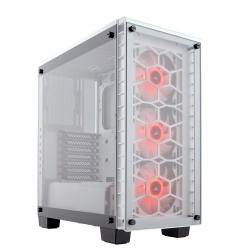 Corsair Crystal 460X RGB Midi Tower Computer Case - White