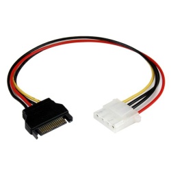 1FT StarTech SATA 15-Pin Female to LP4 Male Power Cable Adapter