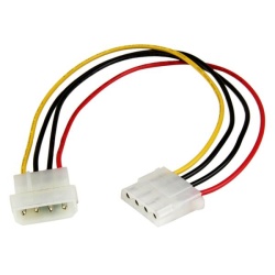 1FT StarTech Molex LP4 to Molex LP4 Power Extension Cable