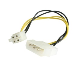 6IN StarTech Molex LP4 to P4 Auxiliary Power Cable Adapter