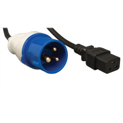 10FT Tripp Lite IEC 309 to C19 Heavy-Duty Power Extension Cable - Black