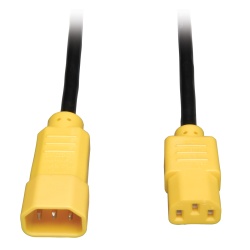6FT Tripp Lite C14 To C13 Power Extension Cable - Yellow