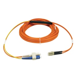 13FT Tripp Lite LC Multimode To SC Multimode Fiber Optic Conditioning Patch Cable - Yellow, Orange