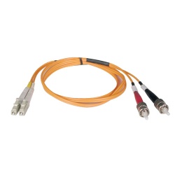 65FT Tripp Lite Duplex ST Multimode to LC  Multimode Fiber Optic Patch Cable - Orange