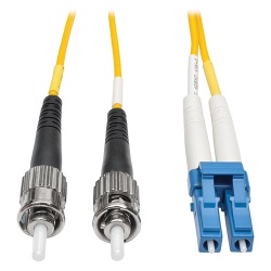 65FT Tripp Lite Duplex LC Singlemode To ST Singlemode Fiber Optic Patch Cable - Yellow