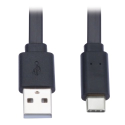 6FT Tripp Lite USB-A Male to USB C Male Cable - Black