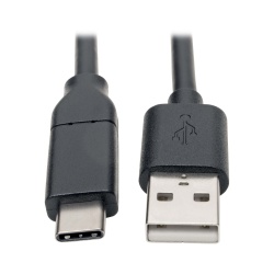 13FT Tripp Lite USB Type A Male to USB-C Male Cable - Black