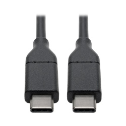 6FT Tripp Lite USB-C Male to USB-C Male Hi-Speed Cable - Black