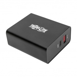 Tripp Lite Dual-Port USB Type C to USB Type A Wall Charger - Black