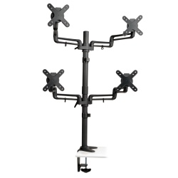 Tripp Lite Quad Full-Motion Display Flex Arm Desk Mount Monitor Stand - Supports 13 Inch To 27 Inch Screens