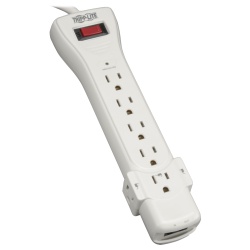 12FT Tripp Lite Protect It! 7 Outlet Surge Protector - Grey