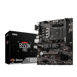 MSI B550M PRO AMD B550 Socket AM4 Micro ATX DDR4-SDRAM Motherboard
