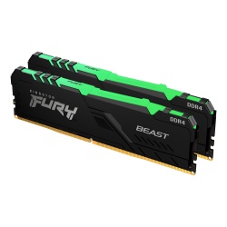 64GB Kingston Technology FURY Beast RGB 3000MHz DDR4 Dual Memory Kit (2 x 32GB)