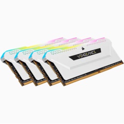 64GB Corsair Vengeance 3200MHz DDR4 Quad Memory Kit (4 x 16GB) - White