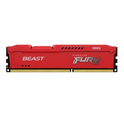 4TB Kingston Technology FURY Beast 1600MHz DDR3 Memory Module (1 x 4GB) - Red
