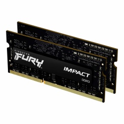 8GB Kingston Technology Fury Impact 1600MHz DDR3 SO-DIMM Dual Memory Kit (2 x 4GB)