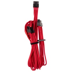 2FT Corsair PCIe 8 Pin To 2 x PCIe 6+2 Pin Internal Power Cable - Red