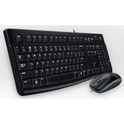 Logitech MK120 USB QWERTZ Black Keyboard - Swiss Layout