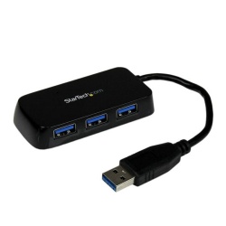 StarTech 4-Port SuperSpeed Mini USB3.0 Hub - Black