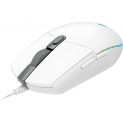 Logitech G G203 LIGHTSYNC Ambidextrous USB Type-A Wired Gaming Mouse - White